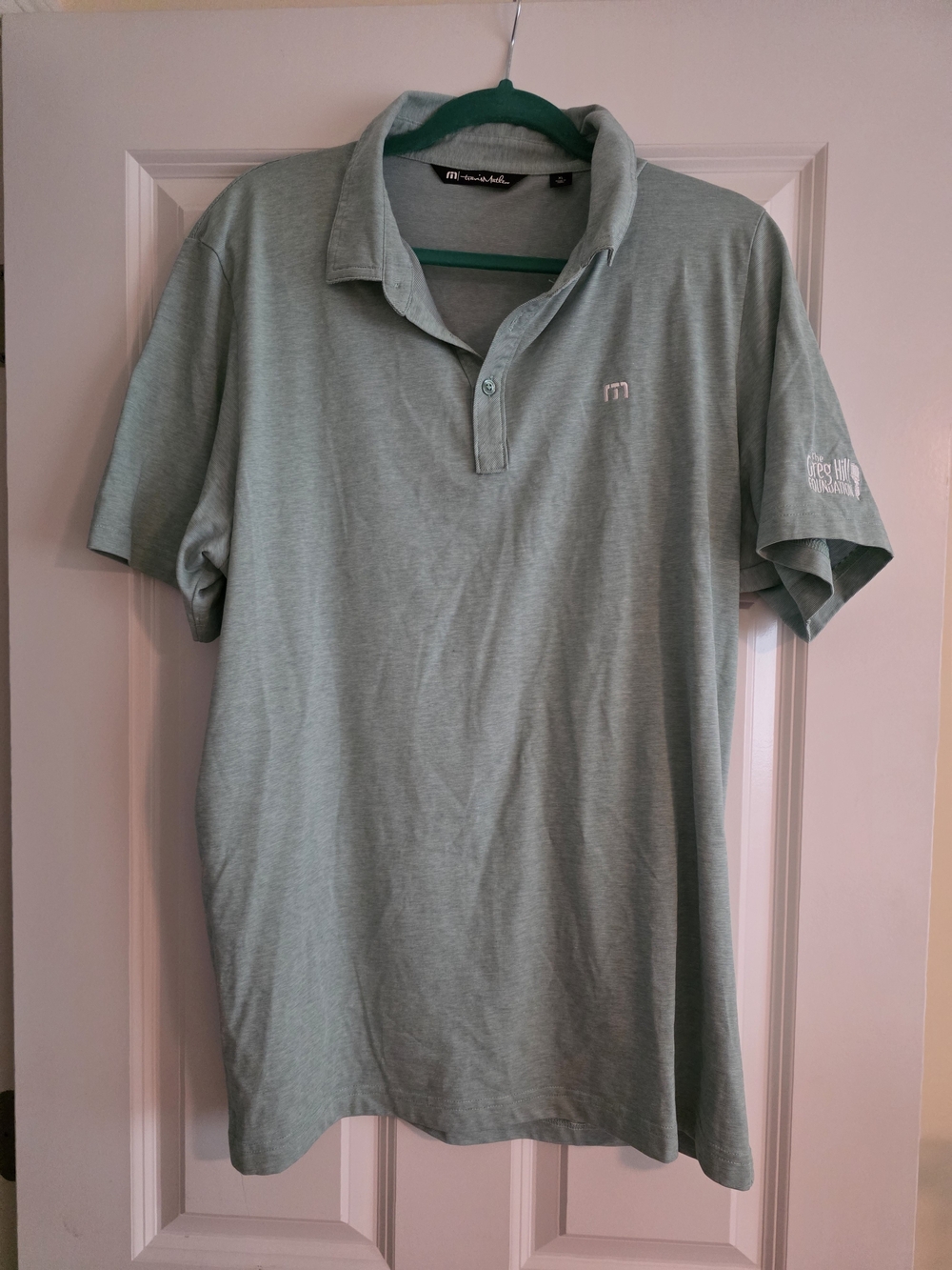 Travis Mathew Sage Green Polo Shirt Soz Xl